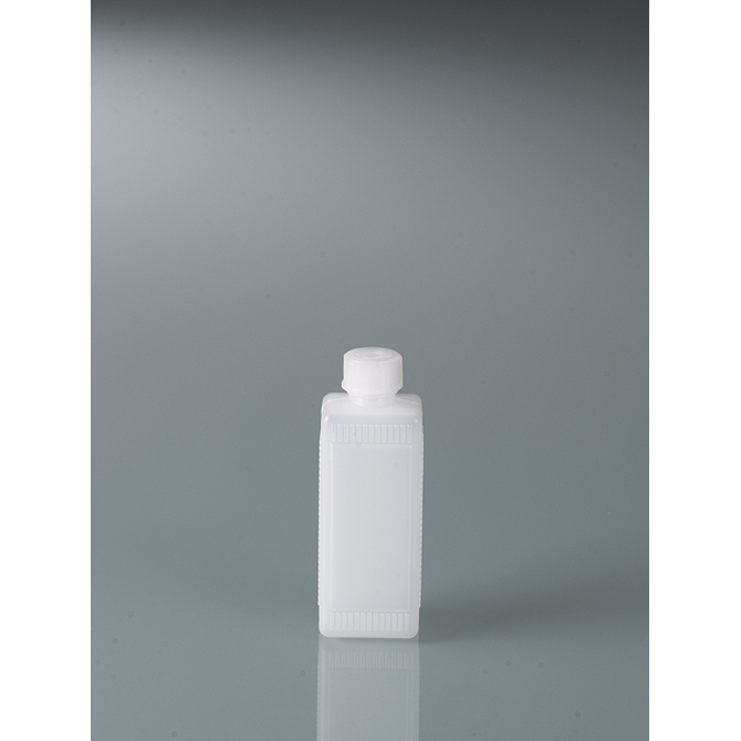 スクリューキャップ付き角型ボトル-液体用100ml 133 mm